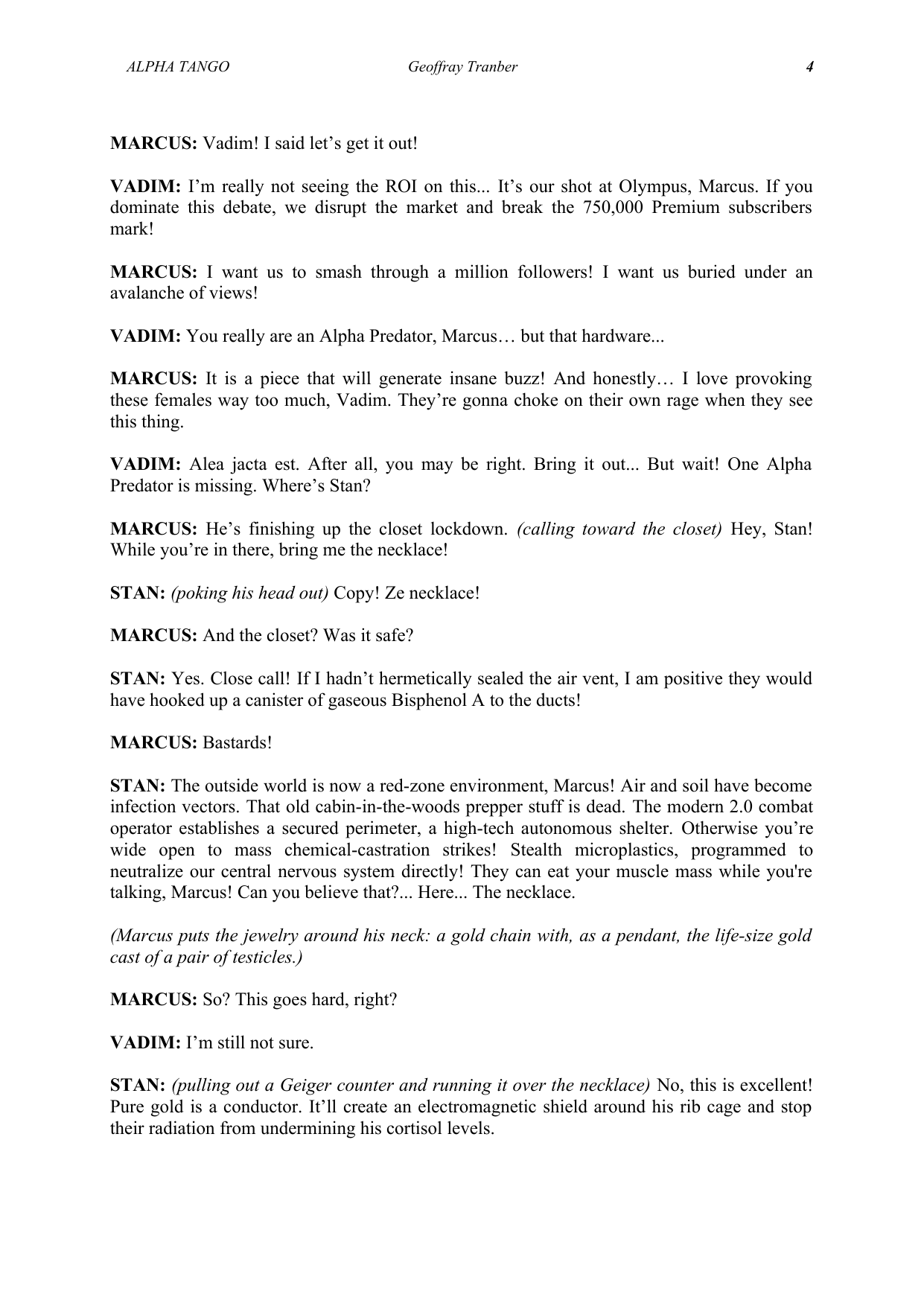 Alpha Tango - manuscript page 9 / 23
