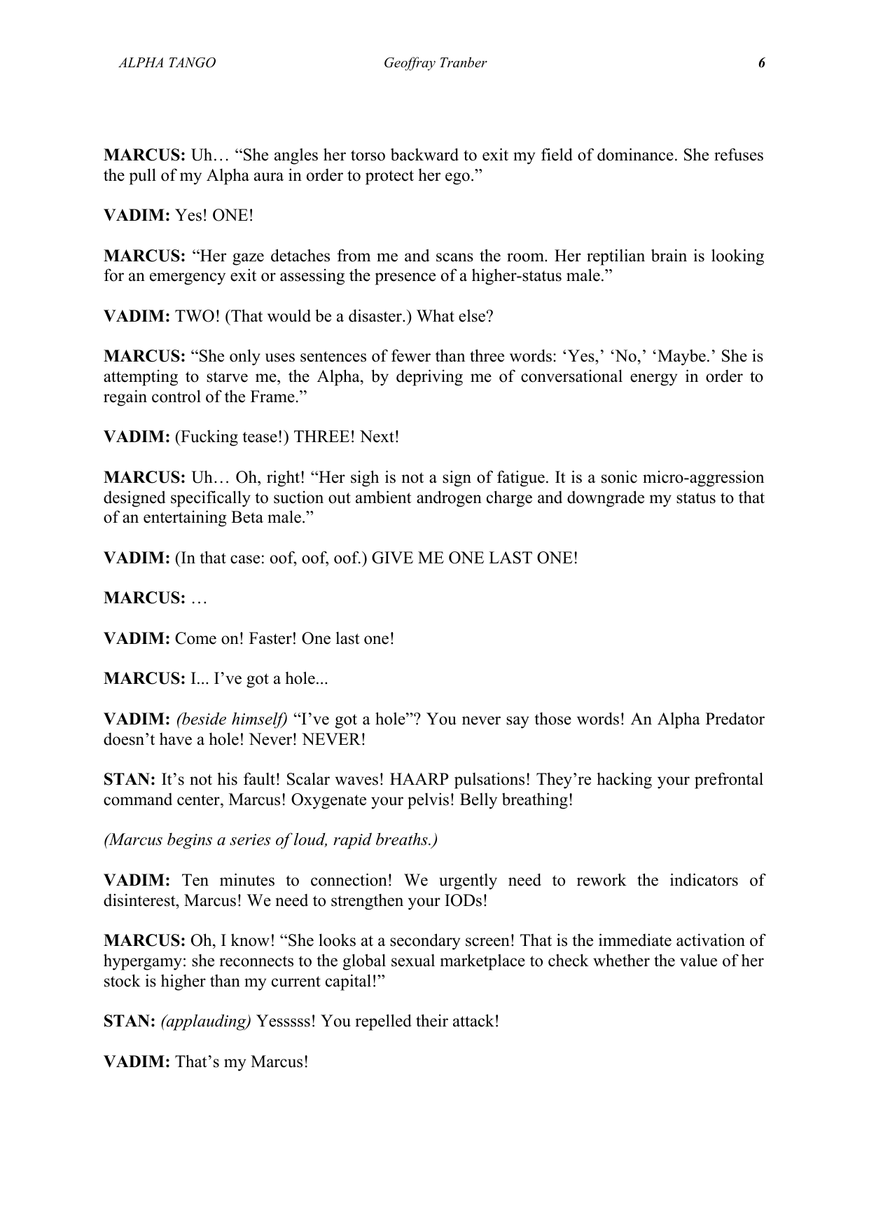 Alpha Tango - manuscript page 11 / 23