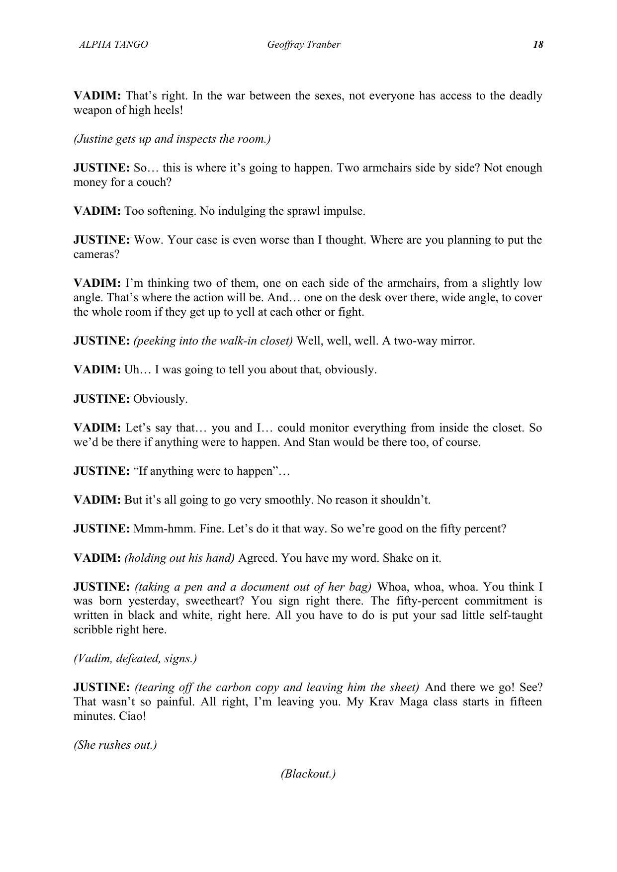 Alpha Tango - manuscript page 23 / 23