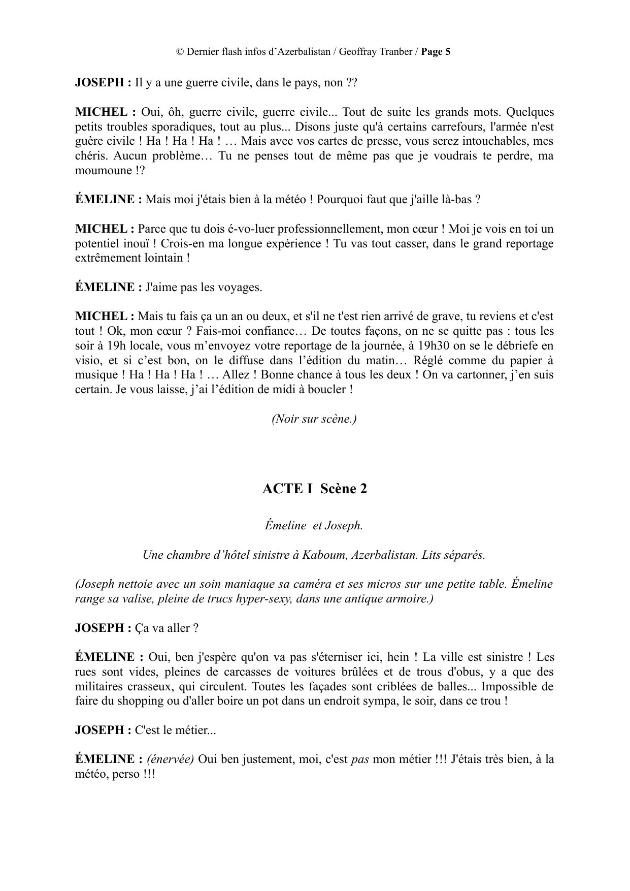 Breaking News from Azerbalistan - manuscript page 5 / 16