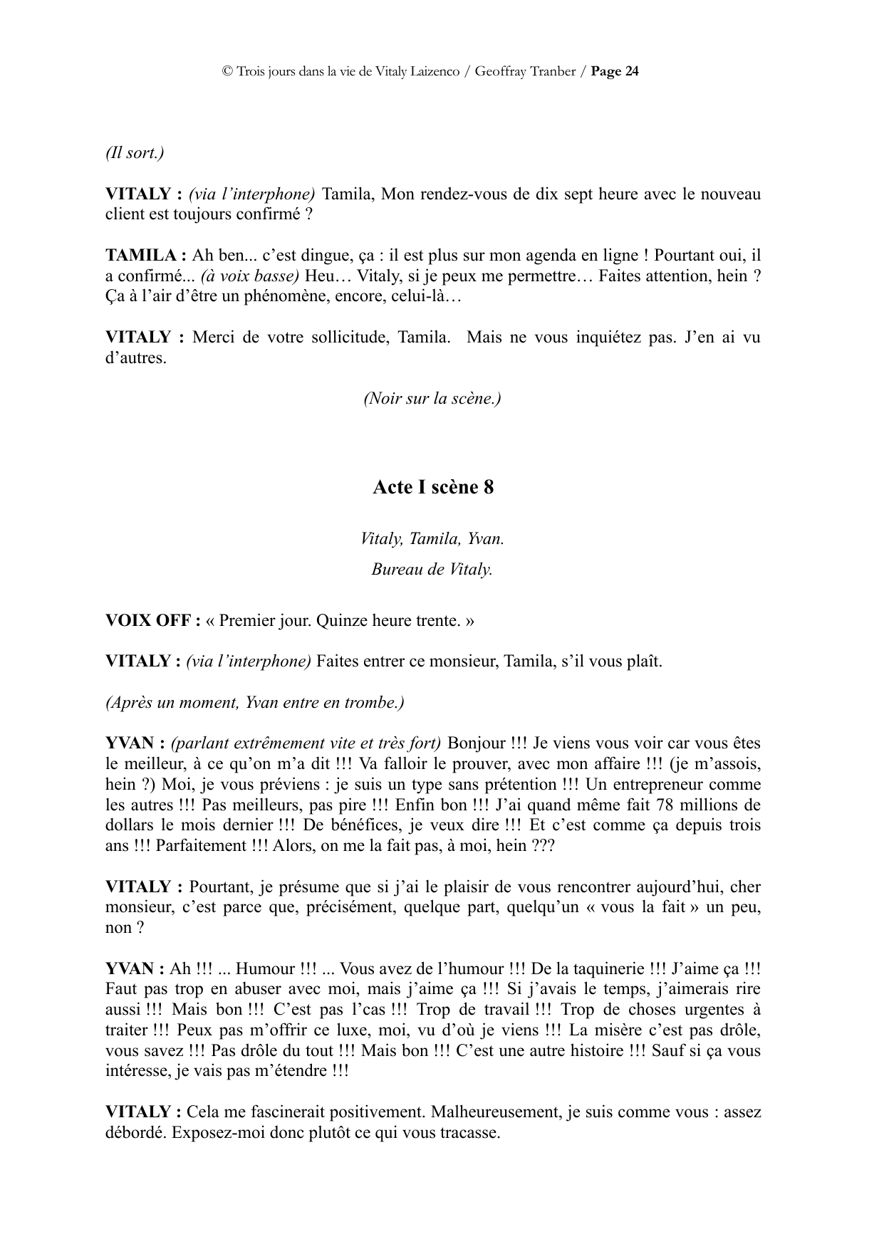 Trois jours dans la vie de Vitaly Laïzenco - page du manuscrit 24 / 34