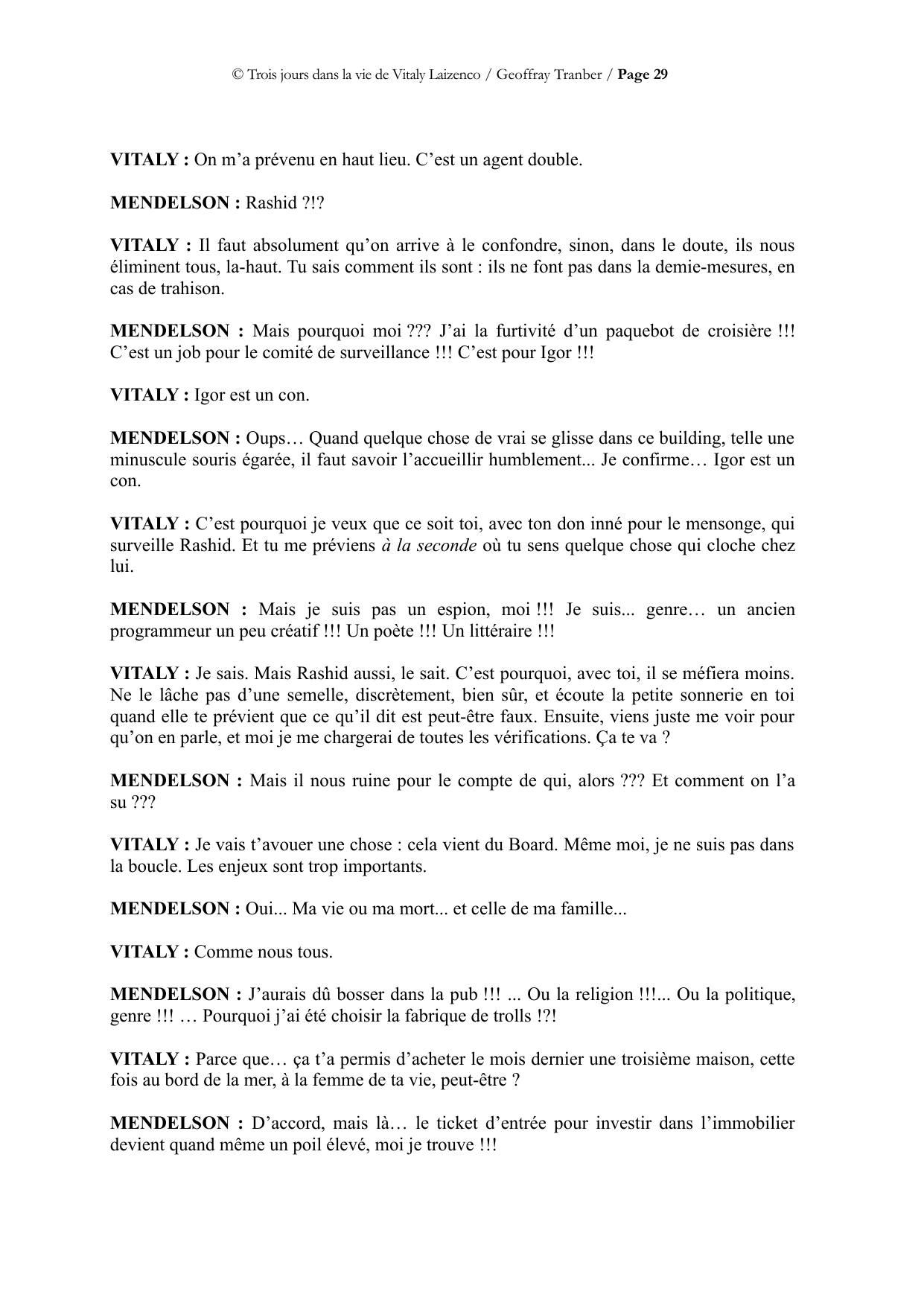 Trois jours dans la vie de Vitaly Laïzenco - page du manuscrit 29 / 34